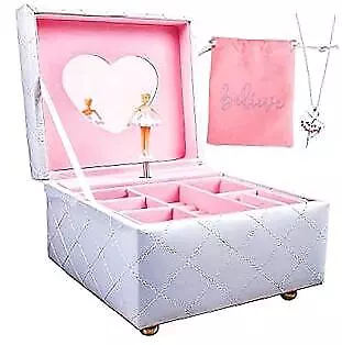  Musical Ballerina Jewelry Box With Ballerina Necklace - Keepsake Music Boxes  • $42.07