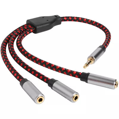  Audio Splitter 3-Way Earphone Cable Headphone Sharing Line Extension Dispenser • £11.78