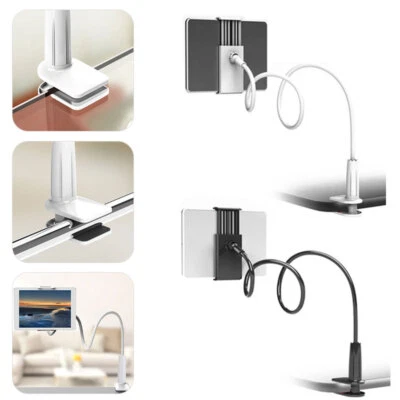 £7.74 • Buy Flexible Arm Gooseneck Lazy Bed Clamp Stand Holder Mount For IPad Tablet