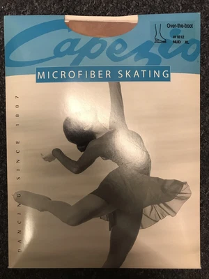 Capezio Over The Boot Skating Tights #1812 NUD X-LARGE • £10