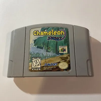 Chameleon Twist Nintendo 64 N64 Video Game Cart- Tested!! • $40.99