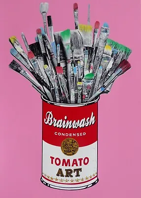 Mr Brainwash  Tomato Pop – Pink  In A Can Hand Signed Uniquely Hand-Finished Art • $2495