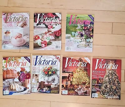 Lot Of 7 VICTORIA Bliss Magazines Various Years 2007  2014  2015 2018 • $16