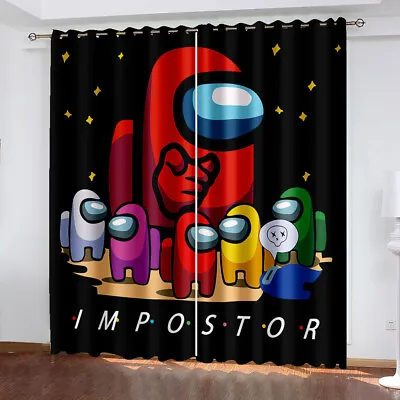 Boys Among Us Games 3D Bedroom Curtains Ring Blackout Door Decor UV Protect • £67.19