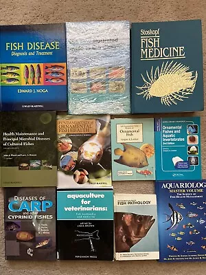 Aquatic Veterinary Medicine Books Collection Fish Diseases Ornamental Pathology • $575