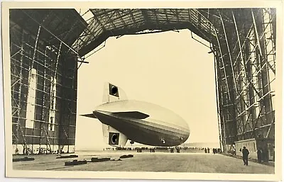 Hindenburg Postcard 1930s 'Zeppelin Ready To Take Off' (P) • £20