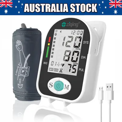Automatic Arm Blood Pressure Monitor Large Cuff Digital Pulse Heart Rate Machine • $29.99