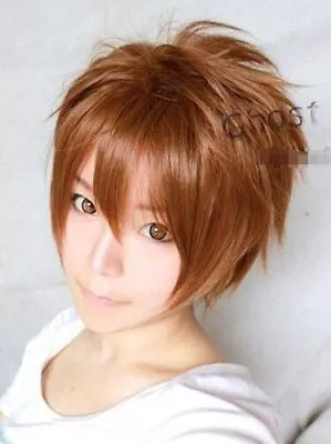 Card-captor Sakura LI SYAORAN Cosplay Wig Short Brown Brown Men Men • $29.33