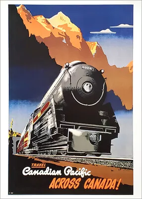 Canadian Pacific Railway TRAINS ACROSS CANADA (1930) 20x28 POSTER Reproduction • $21.24