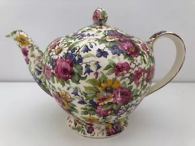 Vintage ROYAL WINTON Grimwades SUMMERTIME Floral Chintz Small TEA POT  1 -2 Cup • $155