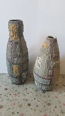 Marcello Fantoni Italy For Raymor Art  Pottery 2 Vase Set Rare ! NM Killer MCM • $255