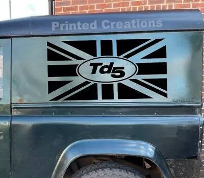 LAND ROVER DEFENDER TD5 STICKERS GRAPHICS DECALS Union Jack / Union Flag Vinyl • £28