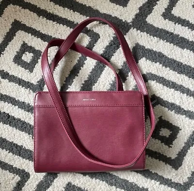 Matt & Nat Vegan Leather Crossbody Bag Plum • £15.28