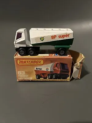 Vintage Matchbox Rare Gas Tanker #63 BP Super • $49.99