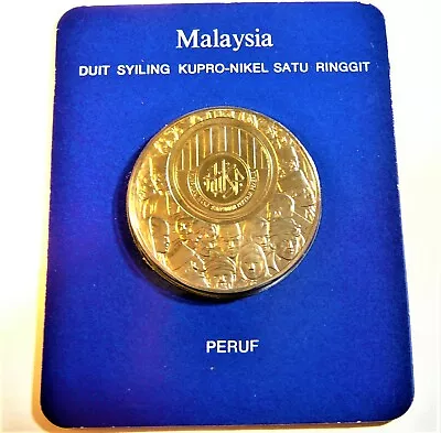 Malaysia 1976 1 Ringgit Proof Coin In Original Holder Of Issue • $35
