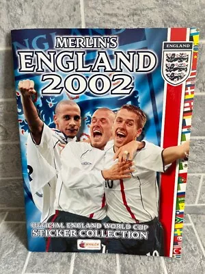 MERLIN'S ENGLAND 2002 Official World Cup Sticker Album - COMPLETE CG M25 • £7.99