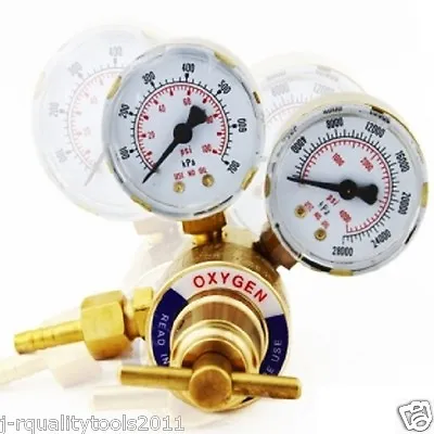 Rear Mount Oxygen Gas Welding Welder Brass Regulator Pressure Gauge Victor Type • $34.95