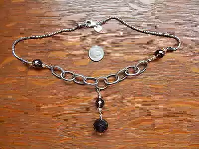 Silpada Smokey Quartz Citrine Sterling Silver 17 Inch Necklace With Pendant • $45