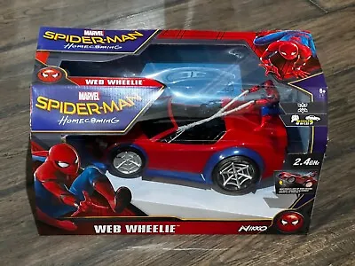 Marvel Spiderman RC CAR Homecoming Web Wheelie W Figure ~ Nikko RC Car NEW RARE • $171.87