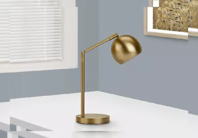 Monarch Specialties 9644 LightingTable Lamp Gold Metal Shade Contemporary...  • $72.04