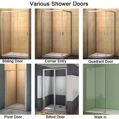 Bifold/Corner Entry/Pivot/Quadrant/Sliding/Walk In Shower Enclosure Door Cubicle • £102