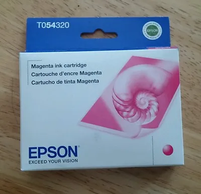 T0543 Genuine Sealed In Bag Epson Magenta Ink For R800 R1800 T054320 No Box • $13.89