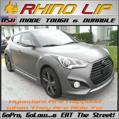 Veloster Universal Front Bumper Rubber Chin Lip Spoiler Splitter Fits: Hyundai's • $39