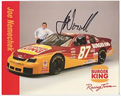 Joe Nemechek Signed 8x10 Photo NASCAR Racing Race Car Driver • $20