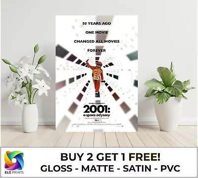 2001 A Space Odyssey Classic Movie Large Poster Art Print Gift Multiple Sizes • £5