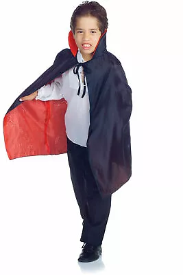 Vampire Red Black Dress Up Cape Halloween Costume Accessory Child Boys One Size • $14.99