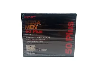 GNC Mega Men 50 Plus Vitapak 30 Packs(EXP:06/2024) • $41.95