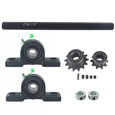 Complete Jackshaft Kit For 3/4 X 10  40/41/420 Chain Go Kart Mini Bike • $49.99