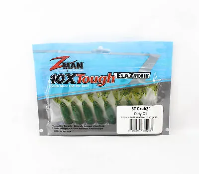 Zman Soft Lure ST GrubZ 2.5 Inch 8/Pack Dirty Oil (5288) • $20.90