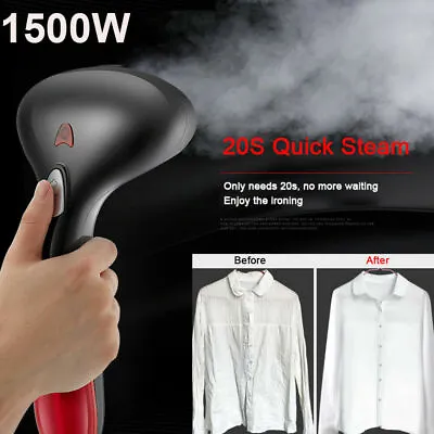 £23.27 • Buy Hand Held Clothes Garment Steamer Upright Iron Portable Travel 1500W Fast Heat
