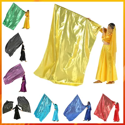 Dance Metallic Rectangular Worship Wing Flag Veil Praise Flag With Scalable Rod • $11.61