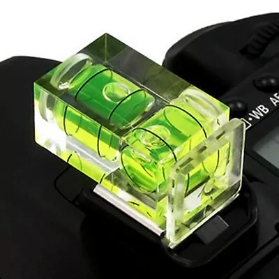 New 2 Axis Bubble Spirit Level Hot Shoe Cover Cap For Camera DSLR N2L2 • £2.89