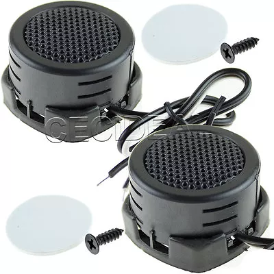 High Efficiency 500 Watts 4 Ohm 1-1/2  Dome Tweeter W/ Built-in Crossover (pair) • $7.88