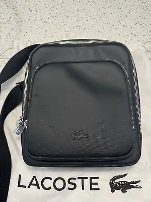 Lacoste Men’s Messenger Man  Bag Crossover In Black Used Once  Cost £120 • £50