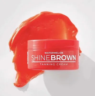 🍉NEW🍉BYROKKO SHINE BROWN Watermelon Extreme Fast Tan Cream Sun Bed 200ml • £20.99