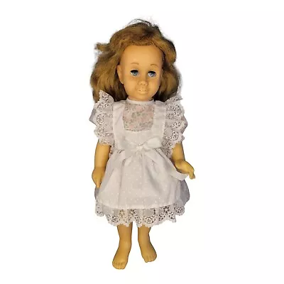 Chatty Cathy Doll Freckles Blue Eyes Blond Pinafore Dress 1960's Restored Video • $49.50