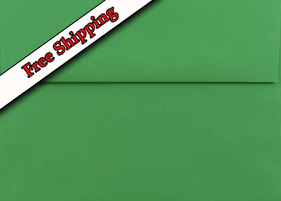 50 A6 Holiday Green 70lb Envelopes For Greeting Cards Invitation Shower Insert • $14.65