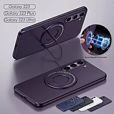 For Samsung Galaxy S2 Ultra S23 Plus S23 Magnetic Mag Safe Case Ring Stand Cover • $11.30