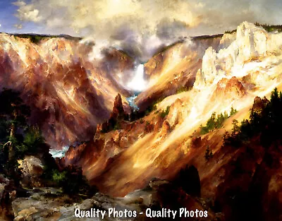 Grand Canyon Of The Yellowstone 8.5x11  Photo Print Thomas Moran Landscape Art • $7.97