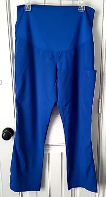 Med Couture Scrubs MATERNITY Boot Cut  Scrub Pants 8727  Blue Sz S • $10