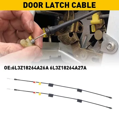 Rear Side Upper&Lower Door Latch Release Cable For 97-04 Ford F-150 Extended Cab • $13.98