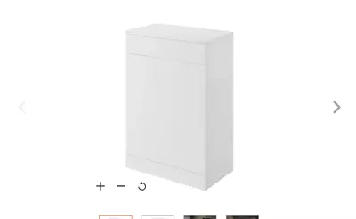 B&Q Veleka Gloss White Toilet Cabinet W552 H810mm • £49