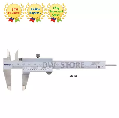 Mitutoyo 530-100 METRIC Vernier Caliper 0-100mm Graduation 0.05mm Analog Caliper • $70