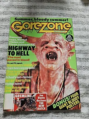 $9.99 • Buy Gorezone Monster Magazine #15 FN 1990 Horror Film FX W/Posters