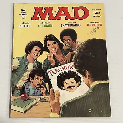 USA / American Mad Magazine Kotter No. 189 March 1977 Vintage Collectible GUC • £15.49