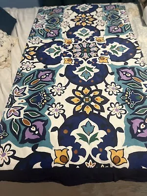 Vera Bradley Lisbon Medallion Cool Mosaic Large Cotton Beach Towel Pattern NEW • $27.90